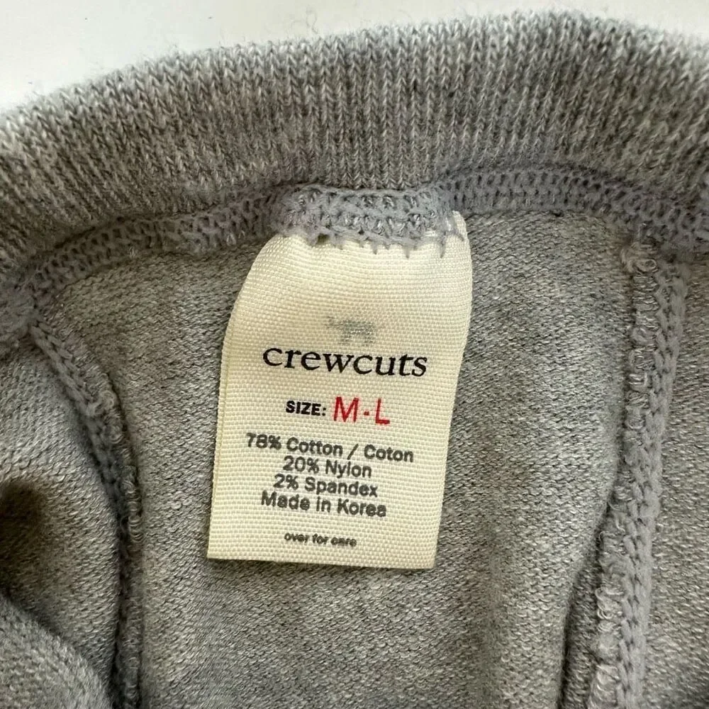 Crewcuts Girls Footed Tights size M-L Gray Navy Striped